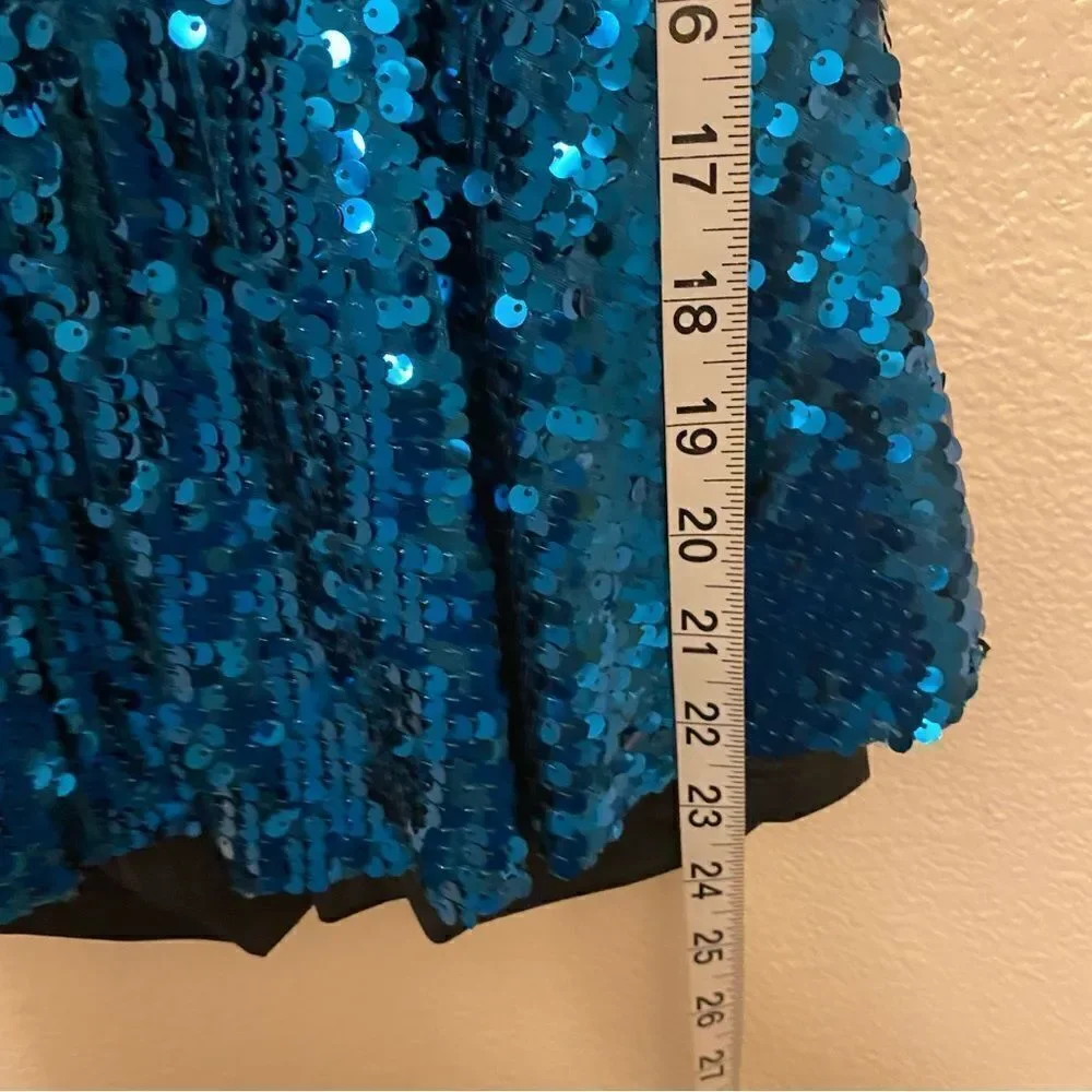 WEISSMAN Dance Costume jazz Aqua blue teal Stand Down 12832 Child LC